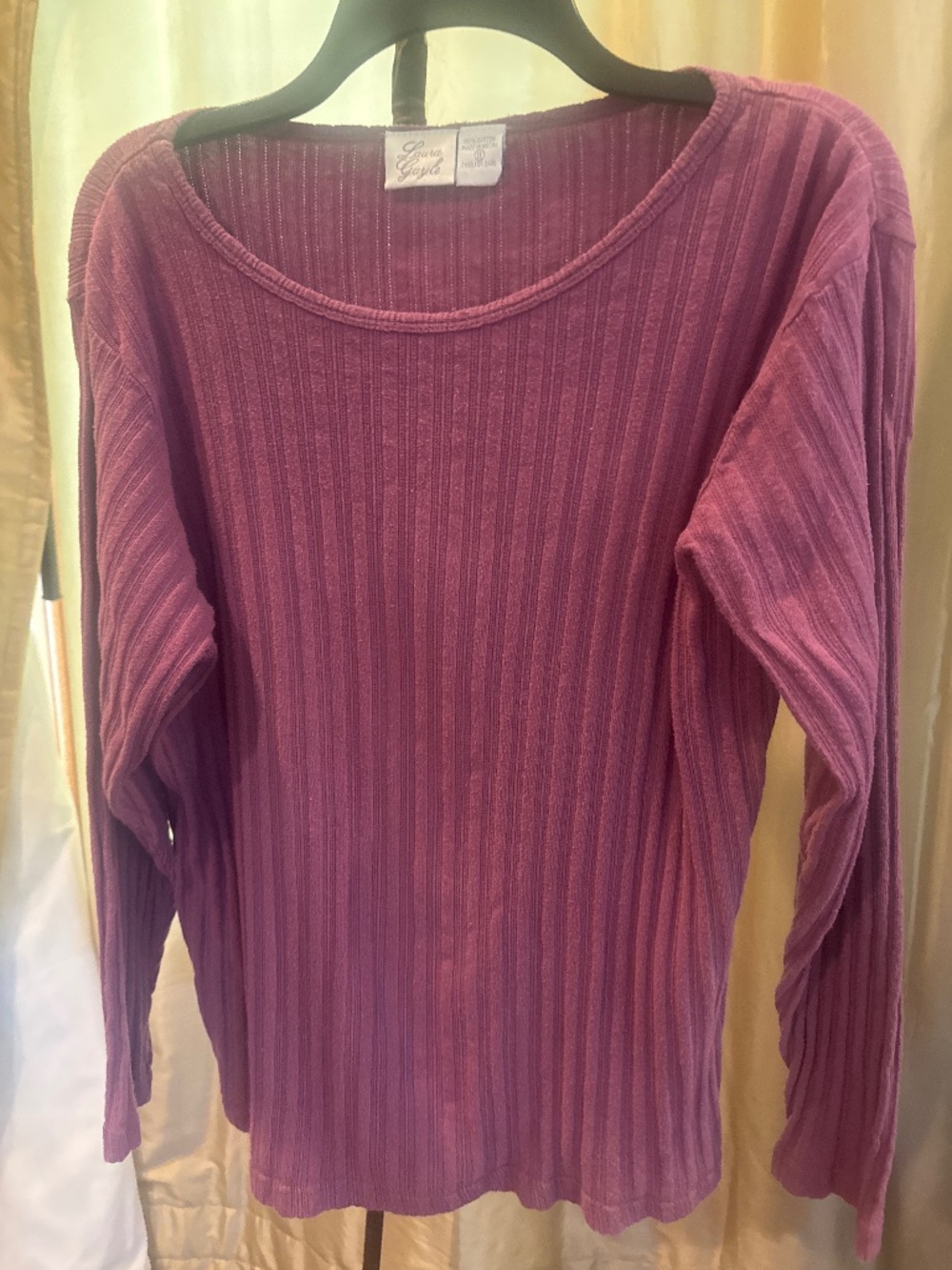 Long sleeve purple shirt- Laura Gayle